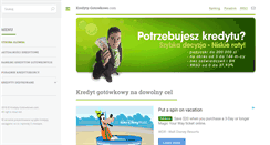 Desktop Screenshot of kredyty-gotowkowe.com